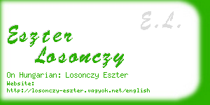 eszter losonczy business card